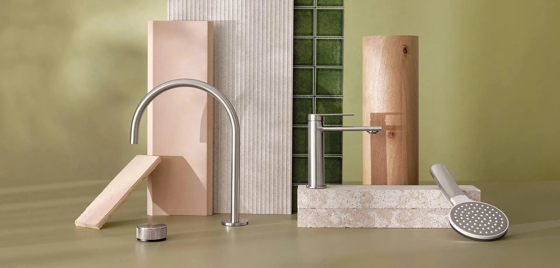 Brushed-Nickel Art Bathrooms