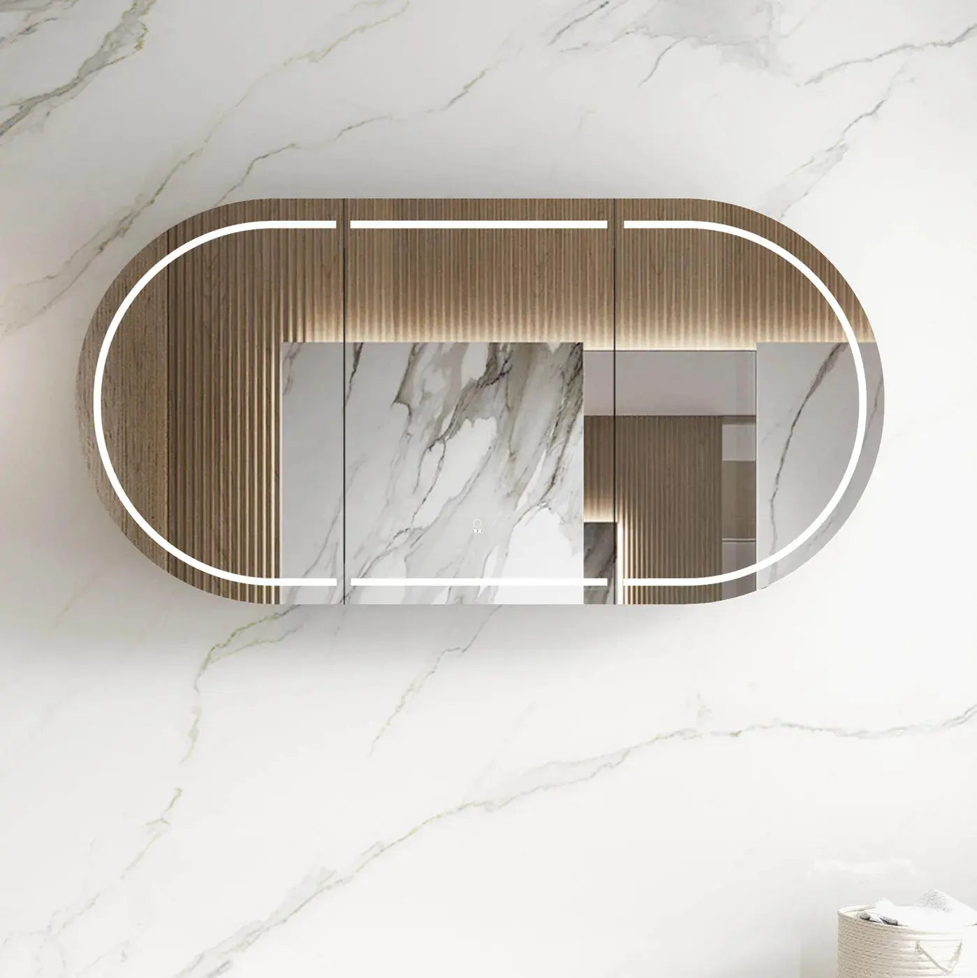 LED-Face-Level-Cabinets Art Bathrooms