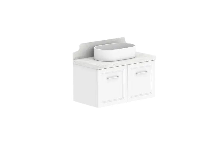 Mabel Ensuite (390mm depth) Door &amp; Drawer Vanity with stone top - wall hung or freestanding ADP
