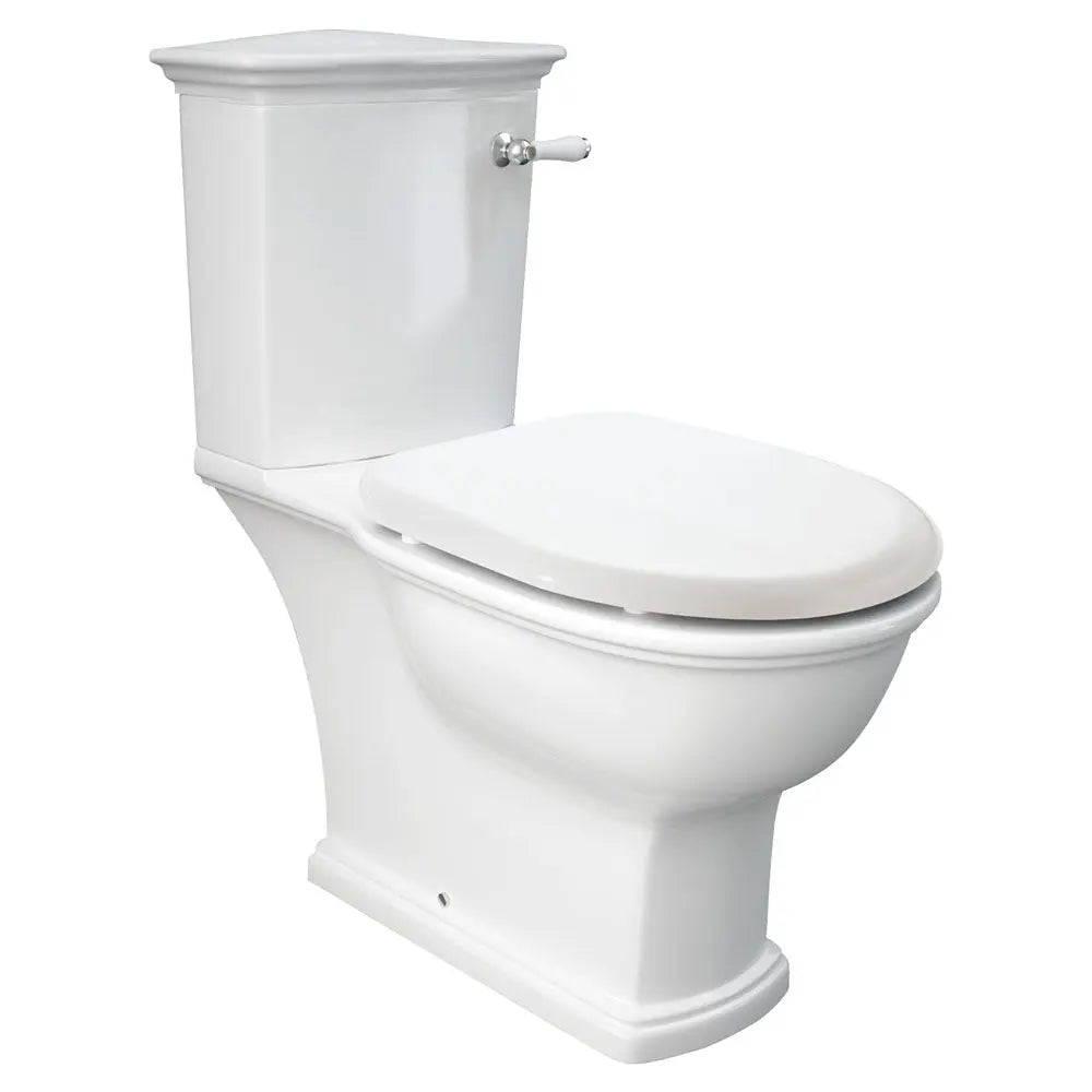 RAK Washington Front Lever Close-Coupled Toilet Suite, S-Trap Fienza