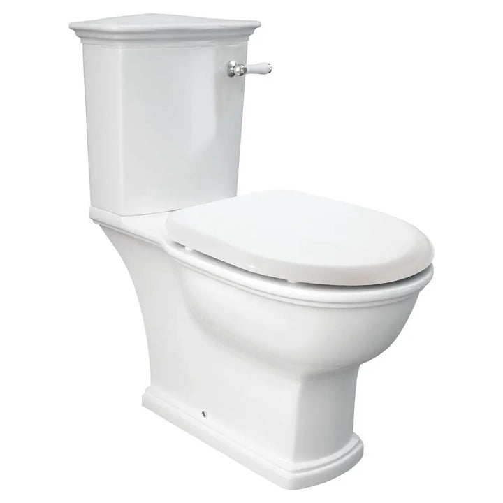 RAK Washington Front Lever Close-Coupled Toilet Suite, S-Trap Fienza