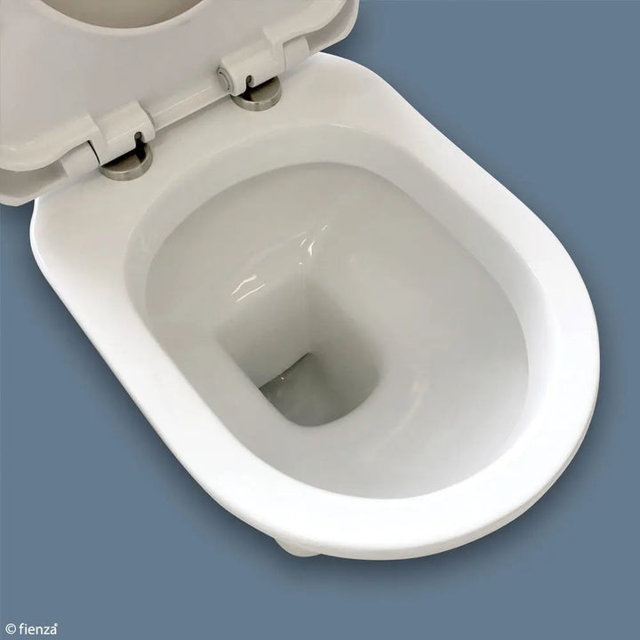 RAK Washington Front Lever Close-Coupled Toilet Suite, S-Trap Fienza