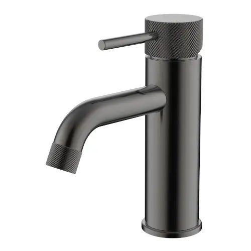 Cioso Curved Knurled Basin Mixer Millennium