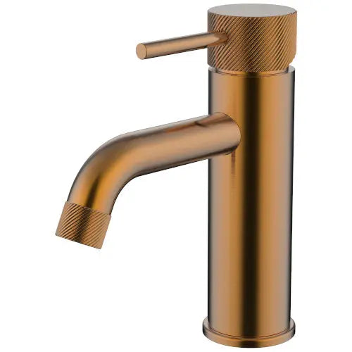 Cioso Curved Knurled Basin Mixer Millennium