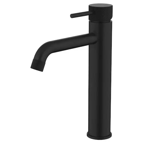 Cioso Curved Knurled Mid-Rise Basin Mixer Millennium