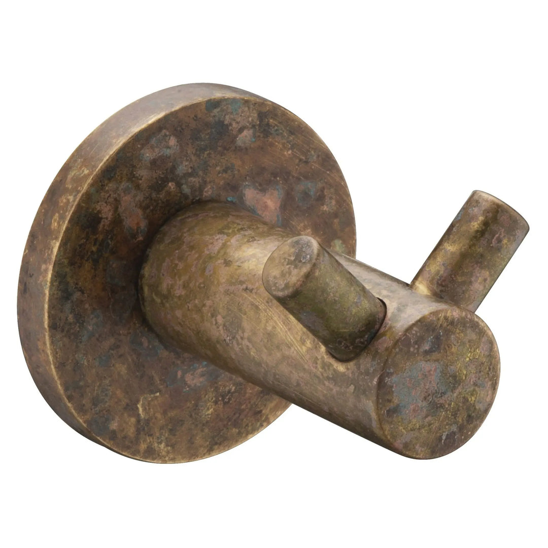 Mica Double Robe Hook, Living Brass Bella Vista