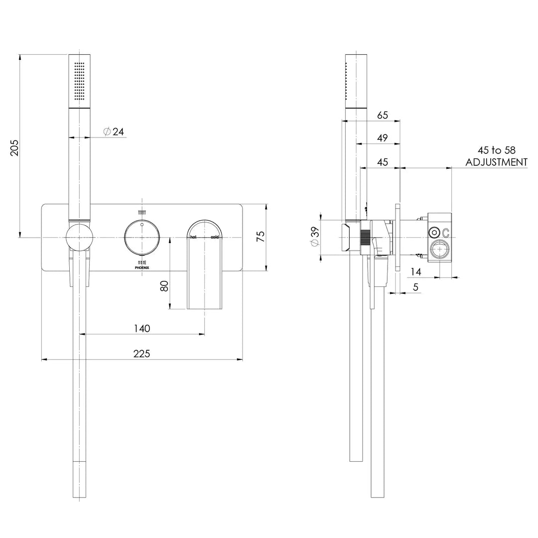 Teel Wall Shower System Phoenix