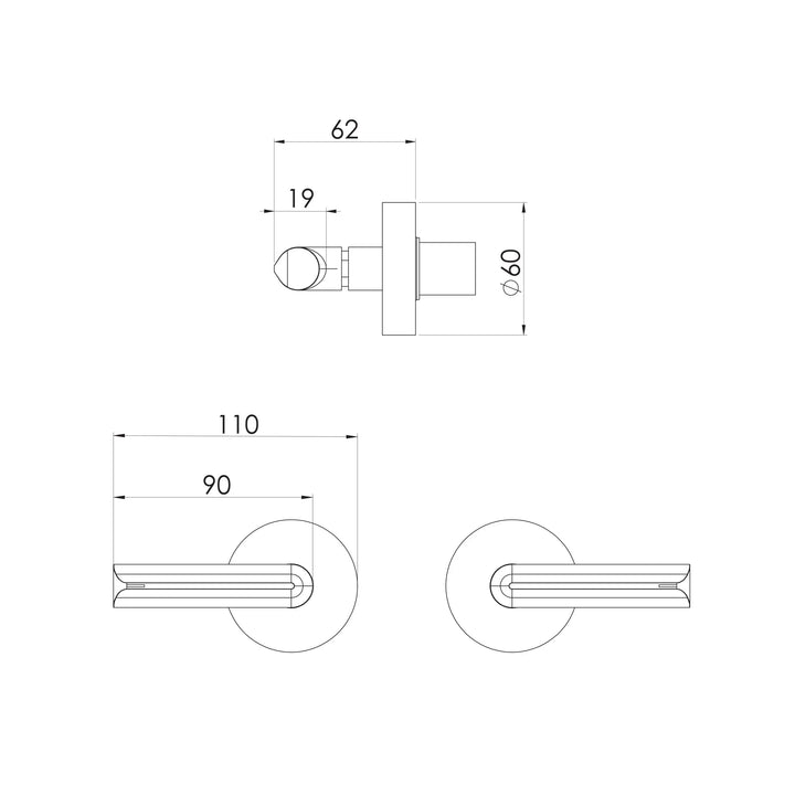 Vivid Slimline Plus Lever Wall Top Assemblies Phoenix