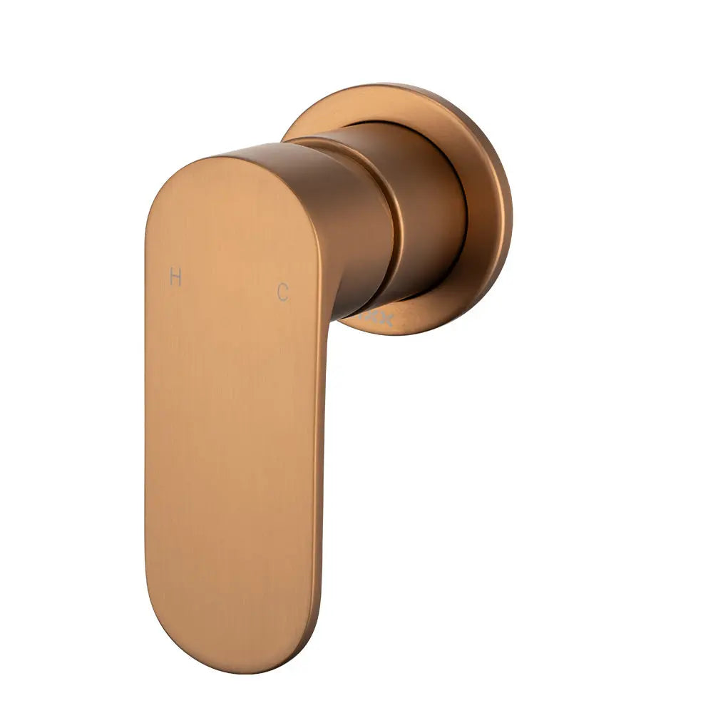 SAFFRON SHOWER MIXER (60MM BACKPLATE) LEAD FREE Brasshard