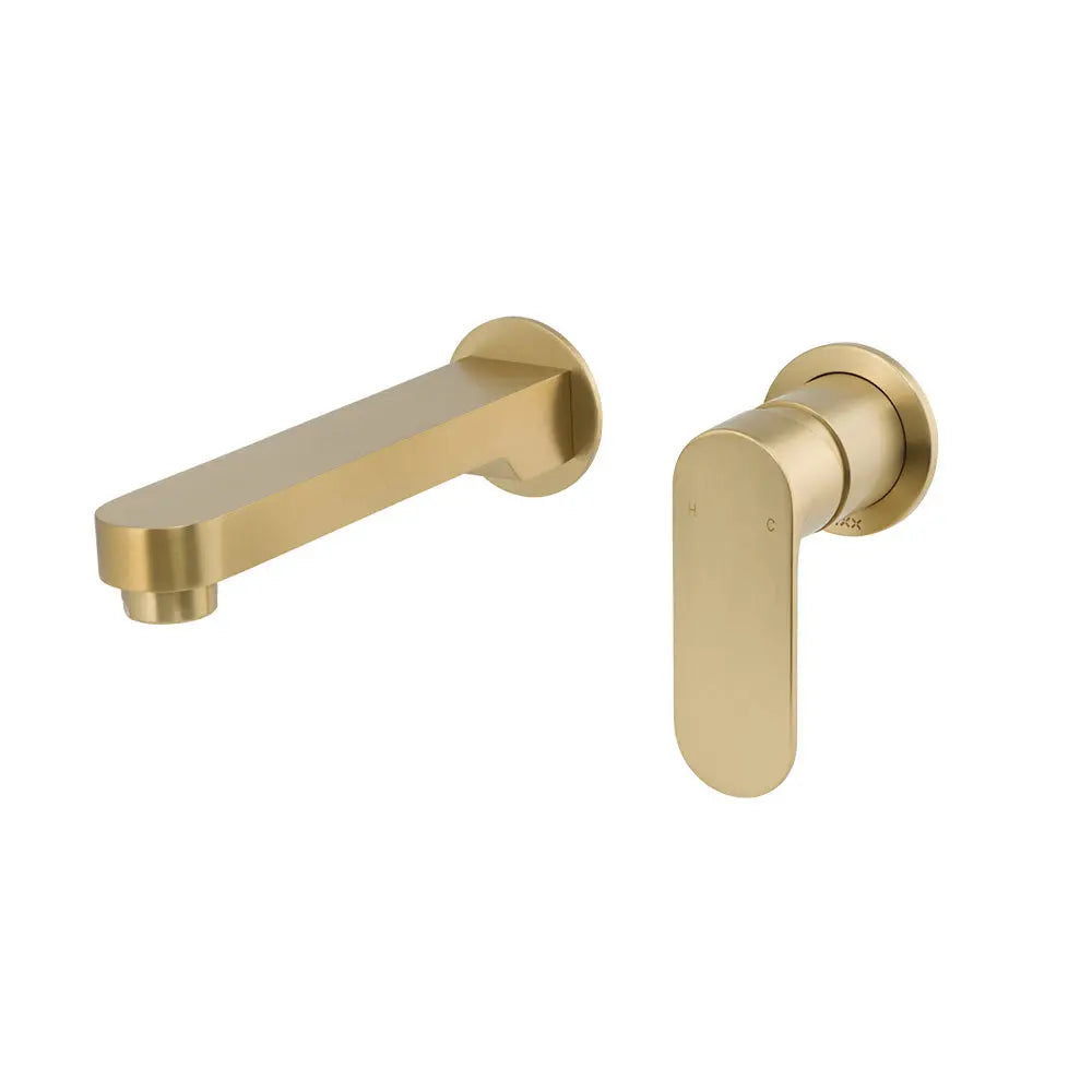 SAFFRON DUAL WALL PLATE MIXER LEAD FREE Brasshard