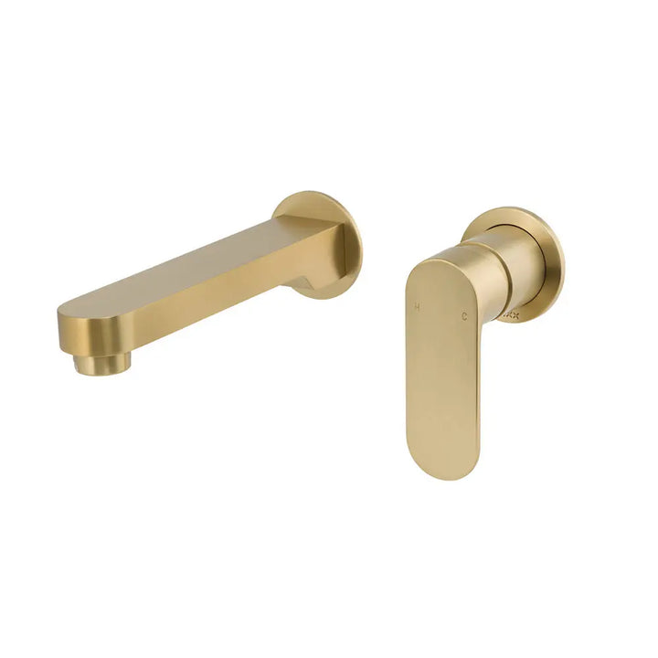 SAFFRON DUAL WALL PLATE MIXER LEAD FREE Brasshard