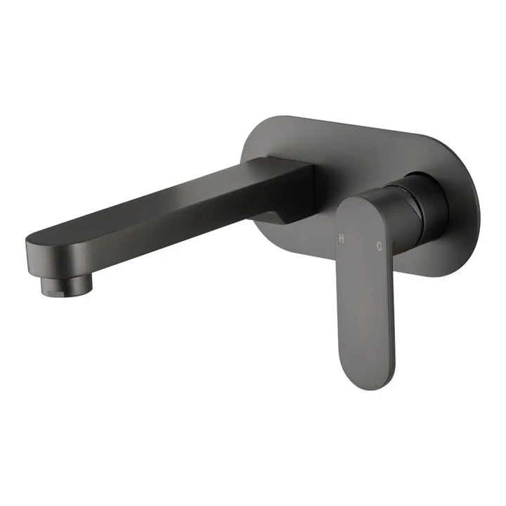SAFFRON WALL PLATE MIXER LEAD FREE Brasshard