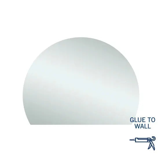 D-Shaped Polished Mirror - Demister Optional Thermogroup