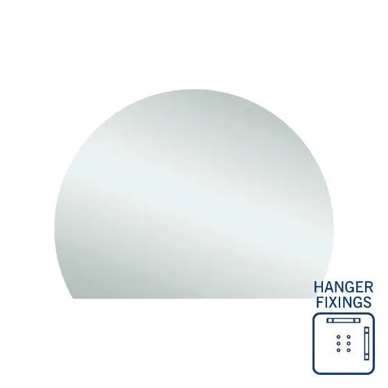 D-Shaped Polished Mirror - Demister Optional Thermogroup