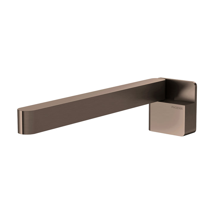 Designer Swivel Bath Outlet 230mm Squareline, various finishes