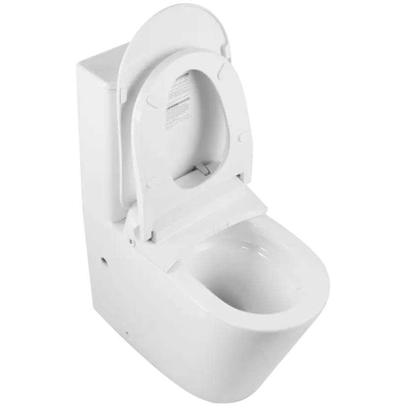 Zero Rimless Whirlpool extra height Flushing Toilet With Smart Bidet Suite Zumi Bathware