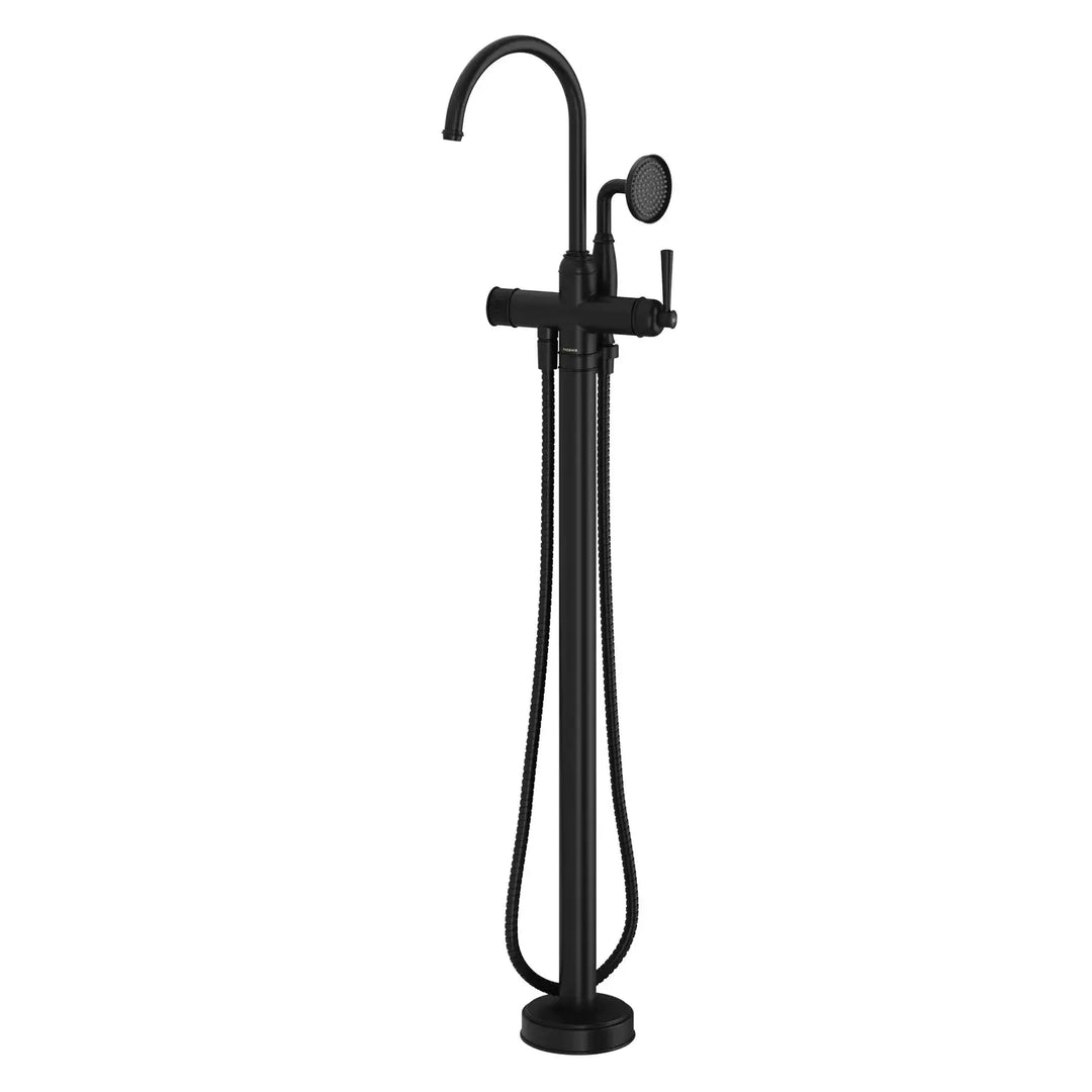 Cromford Floor Mounted Bath Mixer with Hand Shower Phoenix