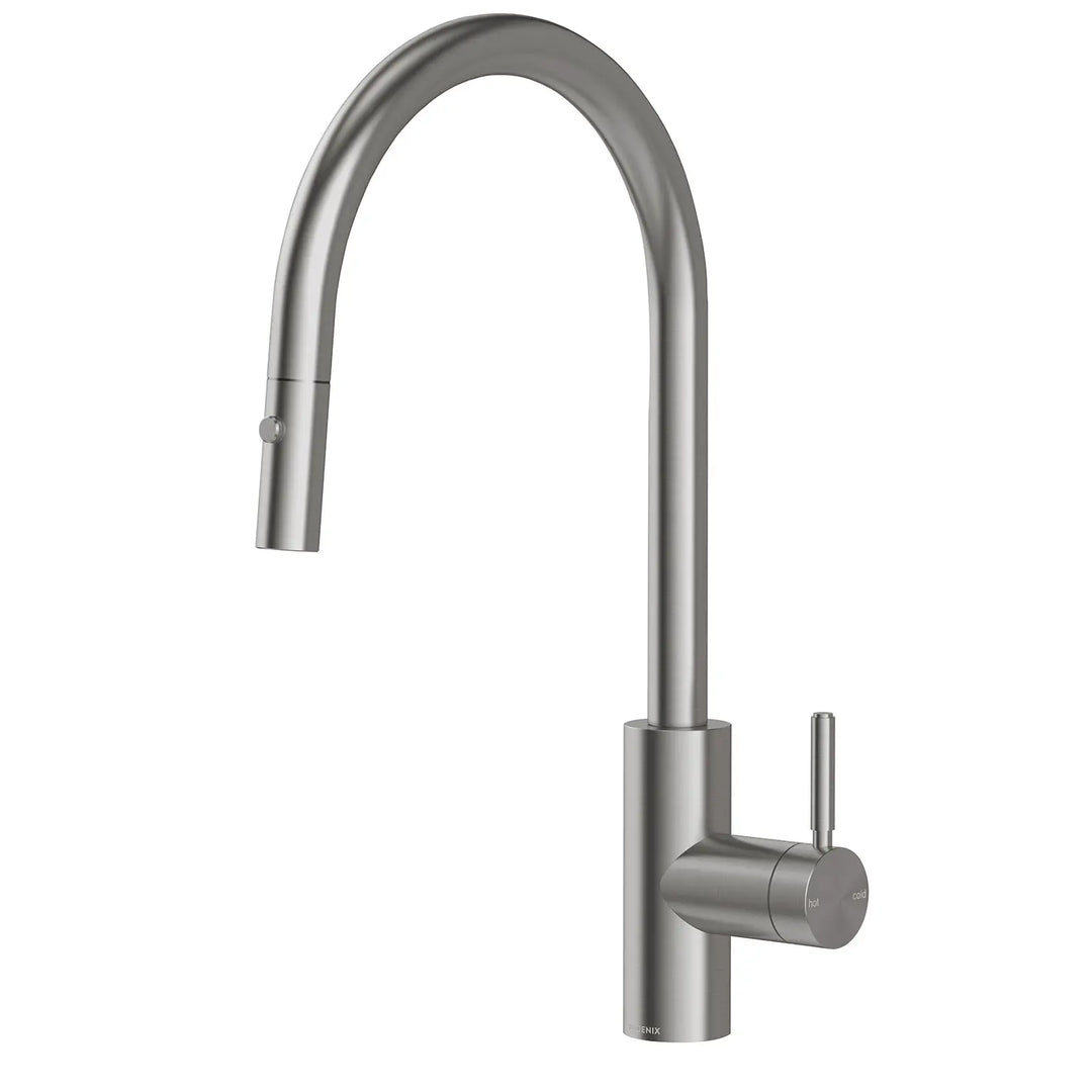 Vivid MKII Pull Out Sink Mixer 240mm Gooseneck Phoenix