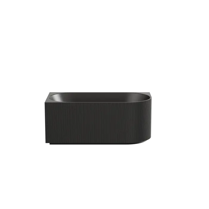 Capri Corner Freestanding Bath, fluted - available in various finishes Ceramic Exchange