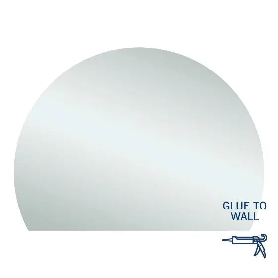 D-Shaped Polished Mirror - Demister Optional Thermogroup