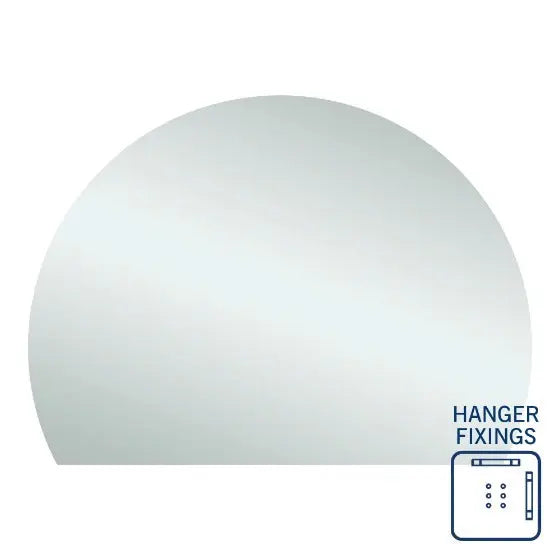 D-Shaped Polished Mirror - Demister Optional Thermogroup