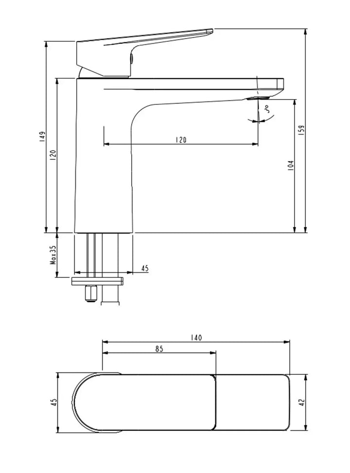 Jenex Basin Mixer Millennium