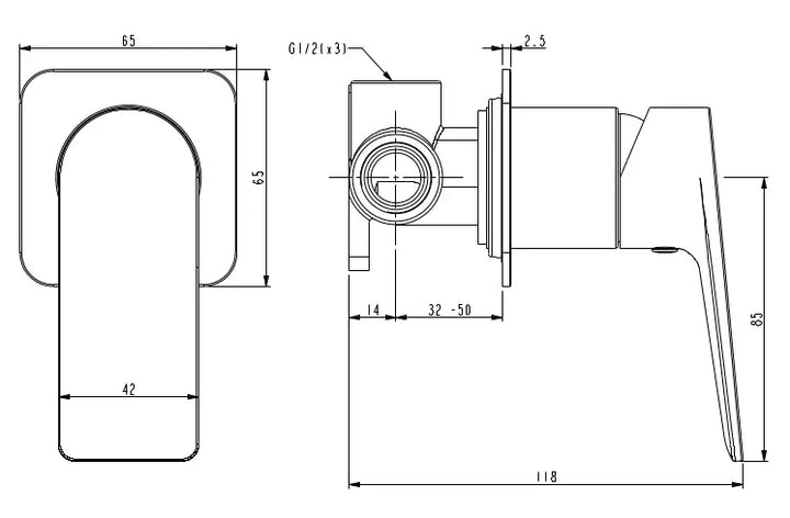 Jenex Shower Mixer Millennium