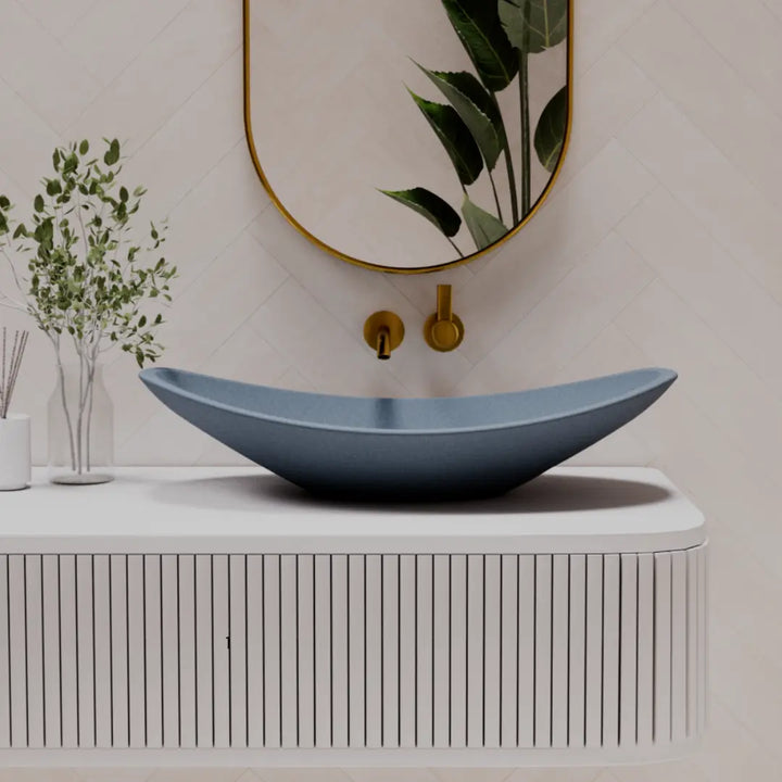 Boat Above Counter Stone Basin - various finishes PIETRA BIANCA