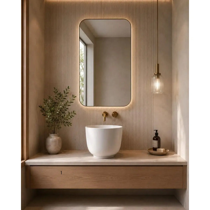 Halo Above Counter Stone Basin - various finishes PIETRA BIANCA