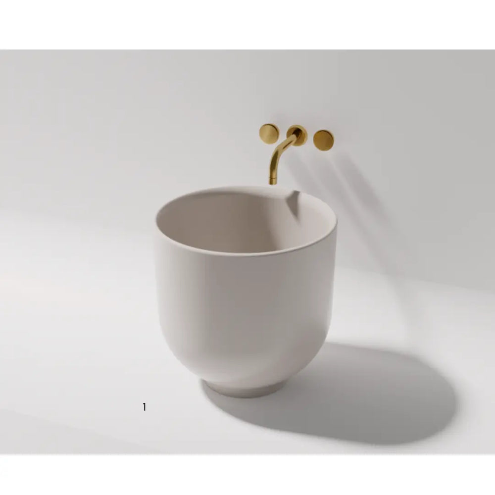 Halo Above Counter Stone Basin - various finishes PIETRA BIANCA