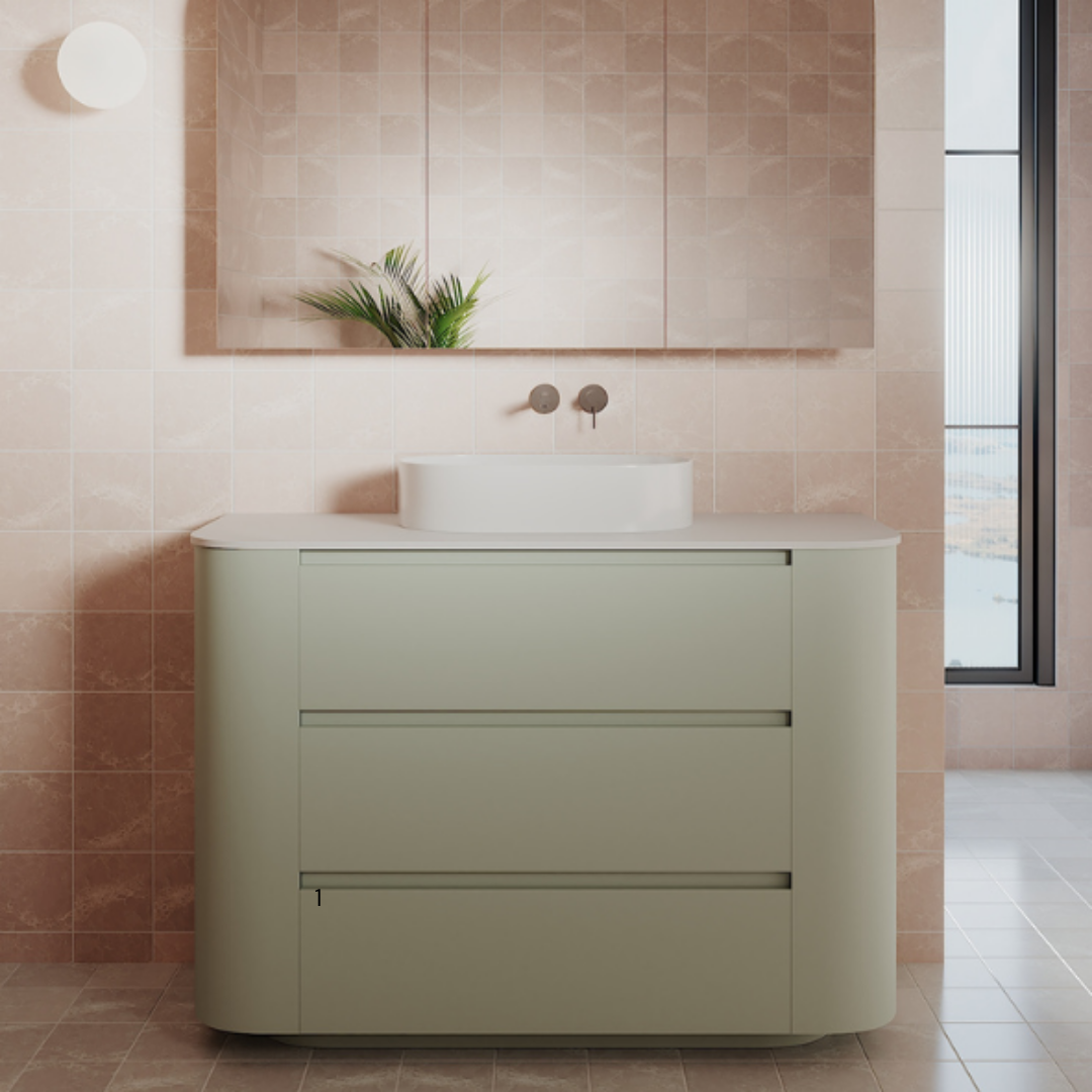 CONTOUR Supreme Cabinet with Caesarstone Top and Basin Rifco