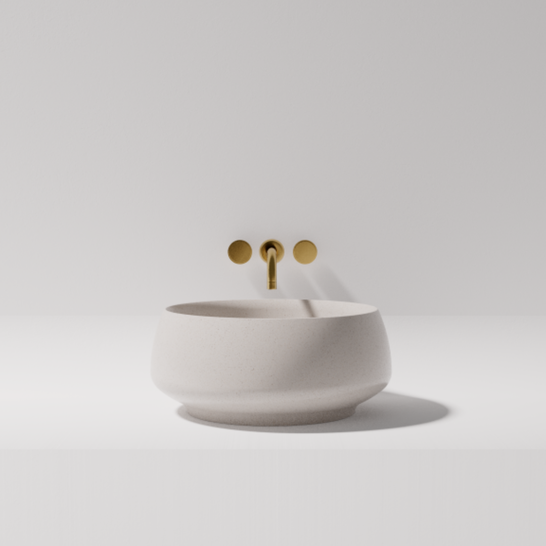 Arlo Above Counter Stone Basin - various finishes - ON DISPLAY PIETRA BIANCA