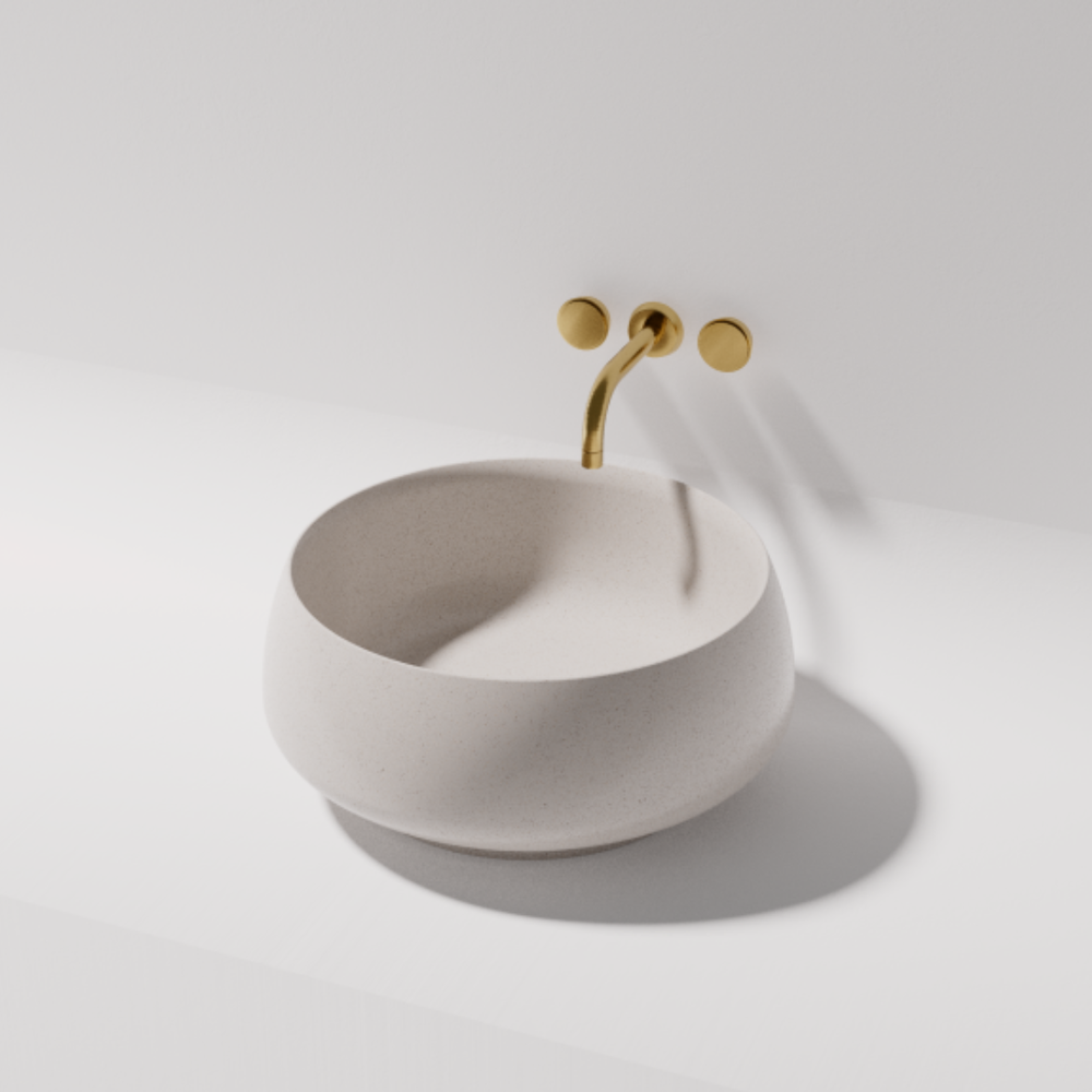 Arlo Above Counter Stone Basin - various finishes - ON DISPLAY PIETRA BIANCA