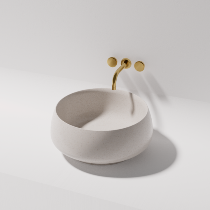 Arlo Above Counter Stone Basin - various finishes - ON DISPLAY PIETRA BIANCA