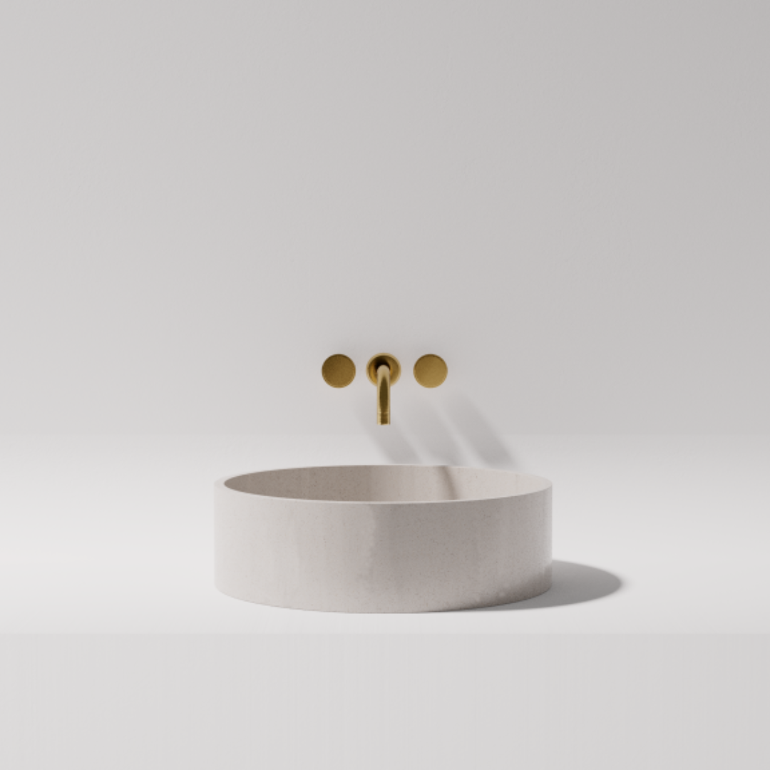Sophia Above Counter Stone Basin - various finishes - ON DISPLAY PIETRA BIANCA