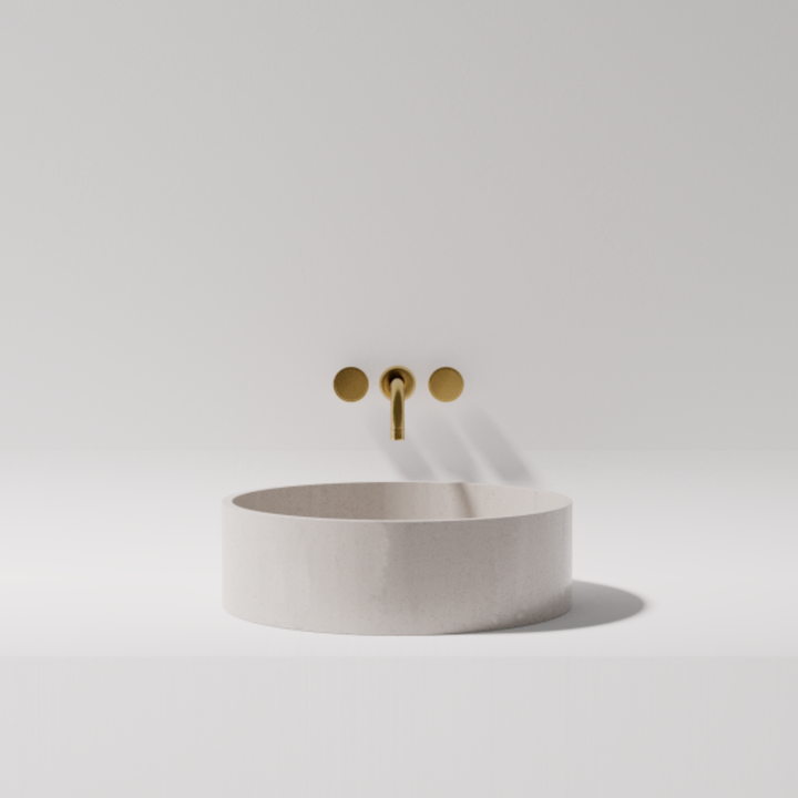 Sophia Above Counter Stone Basin - various finishes - ON DISPLAY PIETRA BIANCA