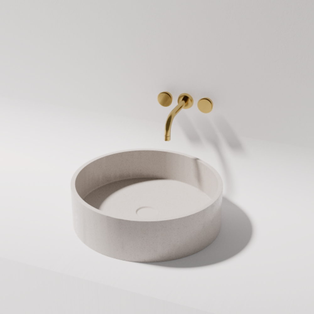 Sophia Above Counter Stone Basin - various finishes - ON DISPLAY PIETRA BIANCA