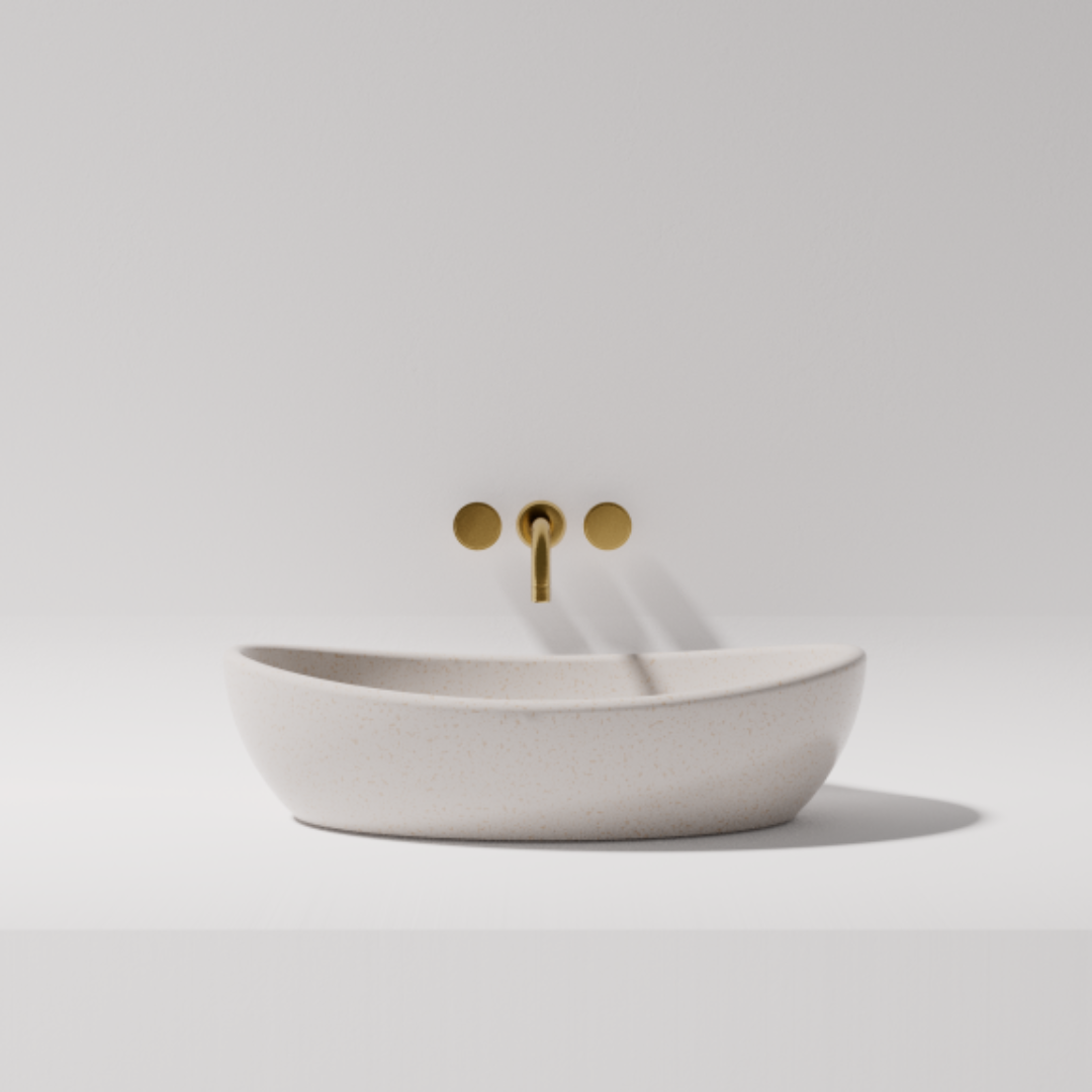 Mila Above Counter Stone Basin - various finishes - ON DISPLAY PIETRA BIANCA