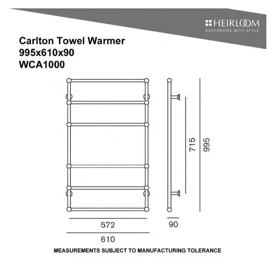Carlton Towel Warmer Heirloom