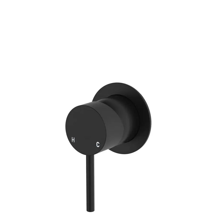Kaya Wall Mixer, Small Round Plate Fienza