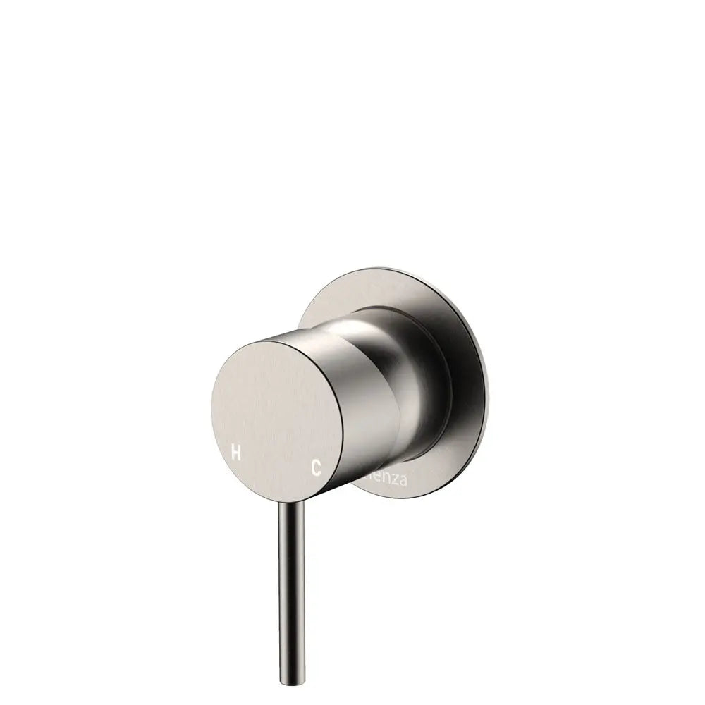Kaya Wall Mixer, Small Round Plate Fienza