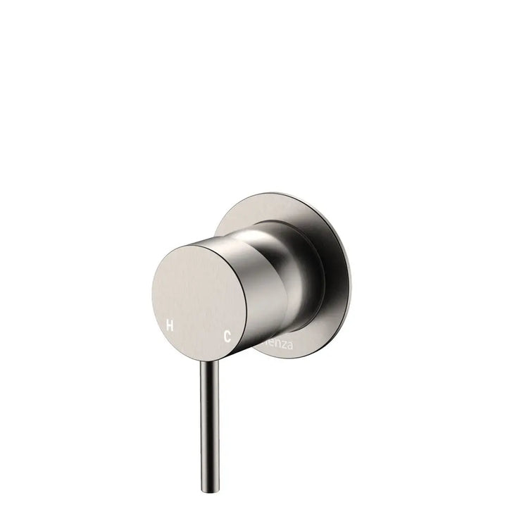 Kaya Wall Mixer, Small Round Plate Fienza