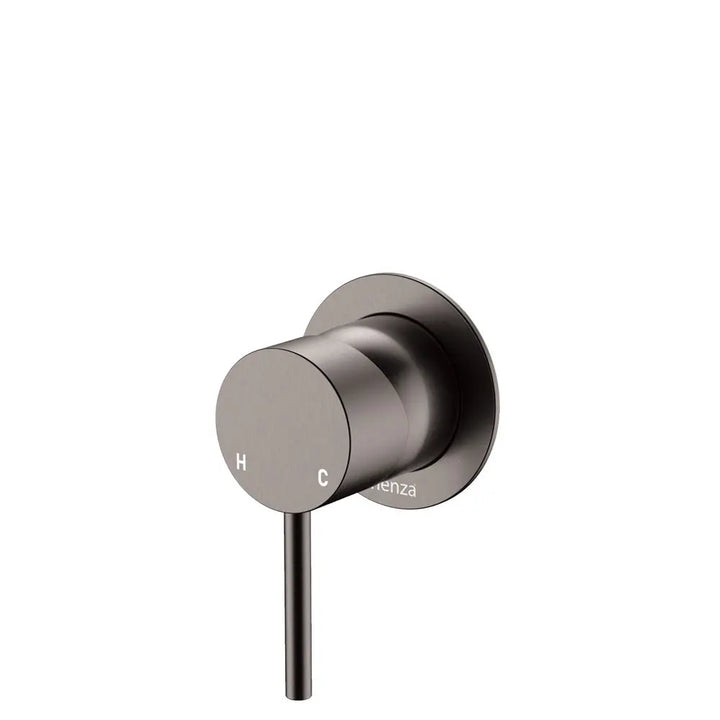 Kaya Wall Mixer, Small Round Plate Fienza