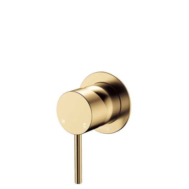 Kaya Wall Mixer, Small Round Plate Fienza