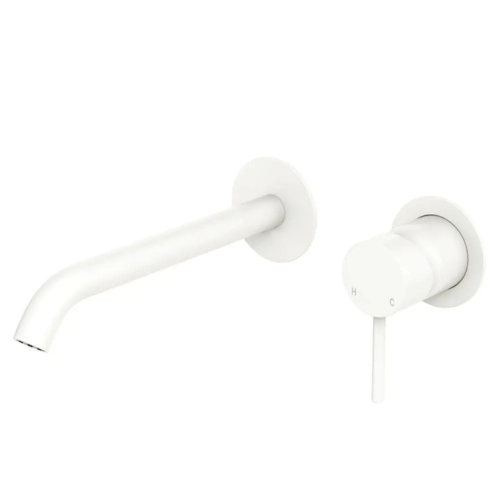 Kaya Basin/Bath Wall Mixer Set, Round Plates, 200mm Outlet Fienza