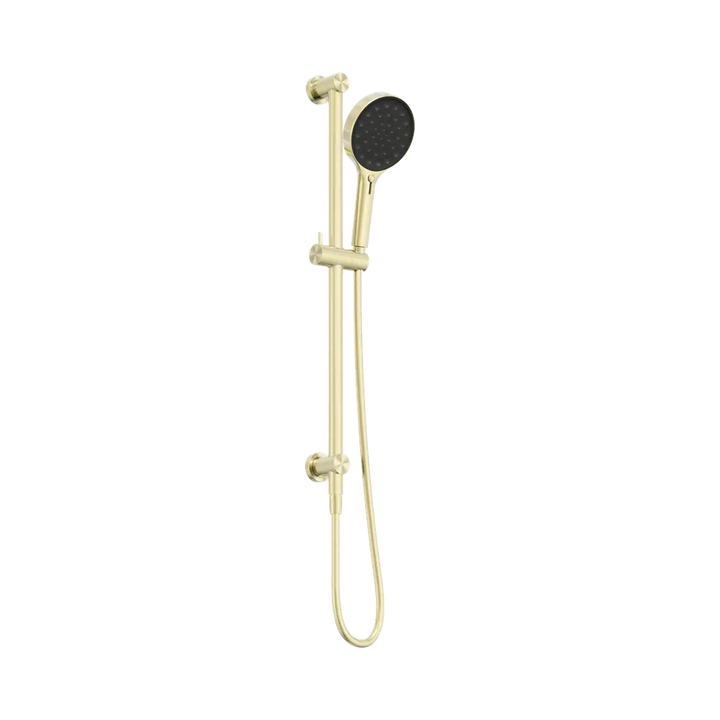 SERENITY RAIL SHOWER BRUSHED GOLD Nero tapware