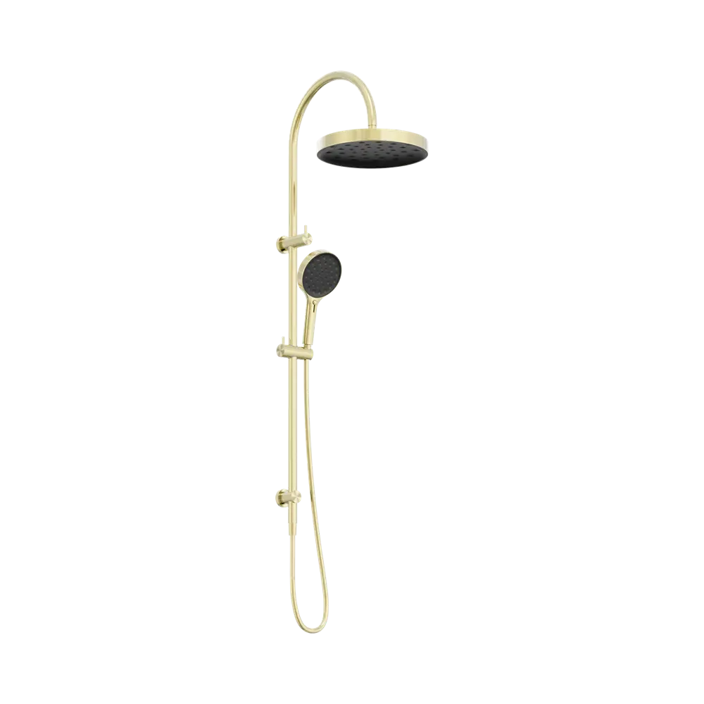 SERENITY TWIN SHOWER BRUSHED GOLD Nero tapware