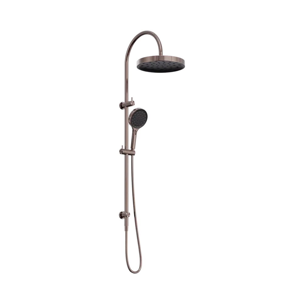SERENITY TWIN SHOWER BRUSHED BRONZE Nero tapware