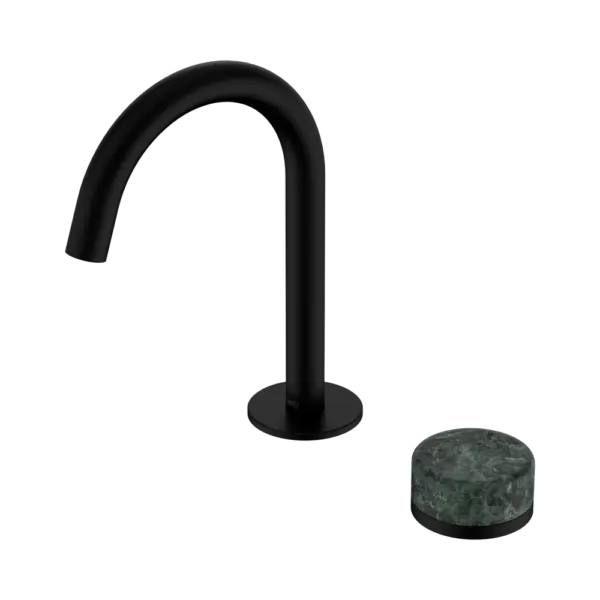 Serenity Progressive Basin Mixer Arc Spout Matte Black Trim Nero tapware
