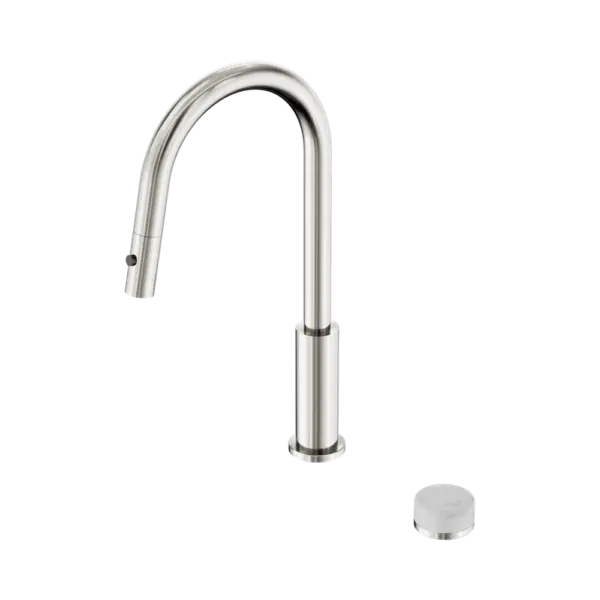 Serenity Progressive Pull Out Kitchen Set with Brushed Nickel Trim Nero tapware